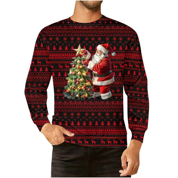 Aimik Hanes Ugly Christmas Sweater for Women Men Xmas Knit Long Sleeve Pullover Novelty Sweaters Top