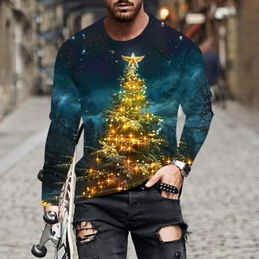 Aimik Hanes Ugly Christmas Sweaters for Men Holiday Xmas Sweater Pullover Warm Stretchy Soft Breathable