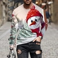 thumbnail image 1 of Aimik Ugly Christmas Sweaters for Men and Couples Funny Designs Novelty Wintertime and Holiday Parties Pullover Sweater-Multicolor L, 1 of 4