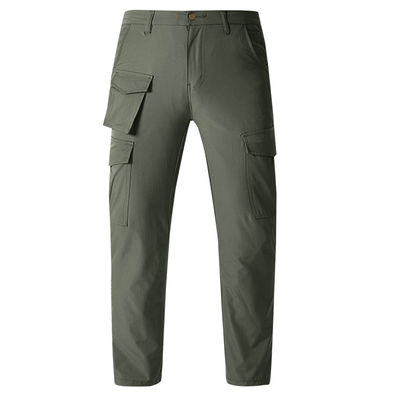 Military Green Camouflage Bootcut Denim Pants main image 0