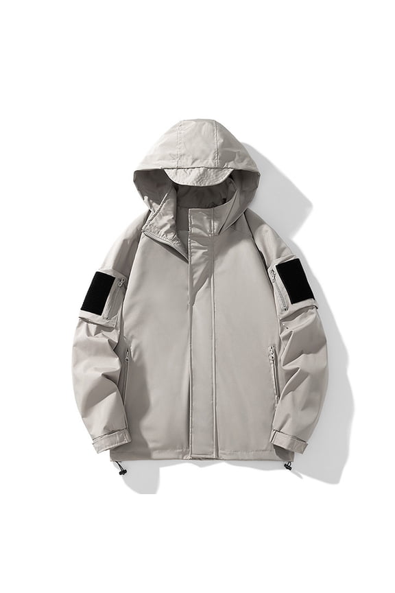 Men'S Thin Fall Windbreaker Long Sleeve Hooded Sun Protection Suit Outdoor Sprinter Coats