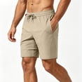 thumbnail image 1 of Aimik Men's Athletic Drawstring Shorts Side Zipper Pockets Stretch Fabric Summer Sports Shorts for Gym Workout, 1 of 6