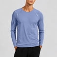thumbnail image 1 of Aimik Men's Athletic Long Sleeve Running Shirt Raglan Sleeve Reflective Contrast Stitching Quick Dry Moisture Wicking Top, 1 of 6