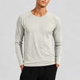 thumbnail image 1 of Aimik Men's Athletic Long Sleeve Running Shirt Raglan Sleeve Reflective Contrast Stitching Quick Dry Moisture Wicking Top, 1 of 6