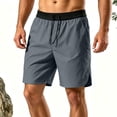thumbnail image 1 of Aimik Men's Athletic Shorts Contrast Wide Waistband Drawstring Lightweight Summer Shorts for Jogging Training Daily Gym Sports, 1 of 6