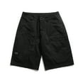 thumbnail image 1 of Aimik Men's Cargo Shorts Summer Drawstring Elastic Waist Knee Length Fit Hiking Travel Shorts Quick Dry Lightweight Work Shorts, 1 of 4
