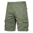 thumbnail image 1 of Aimik Men's Elastic Waist Oversized Cargo Shorts Summer Drawstring Knee Length Straight Fit Travel Hiking Casual Loose Shorts, 1 of 4