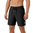 thumbnail image 1 of Aimik Men's Running Training Shorts Contrast Drawstring Zippered Pockets Quick-Dry Summer Shorts for Gym Jogging Sports, 1 of 5