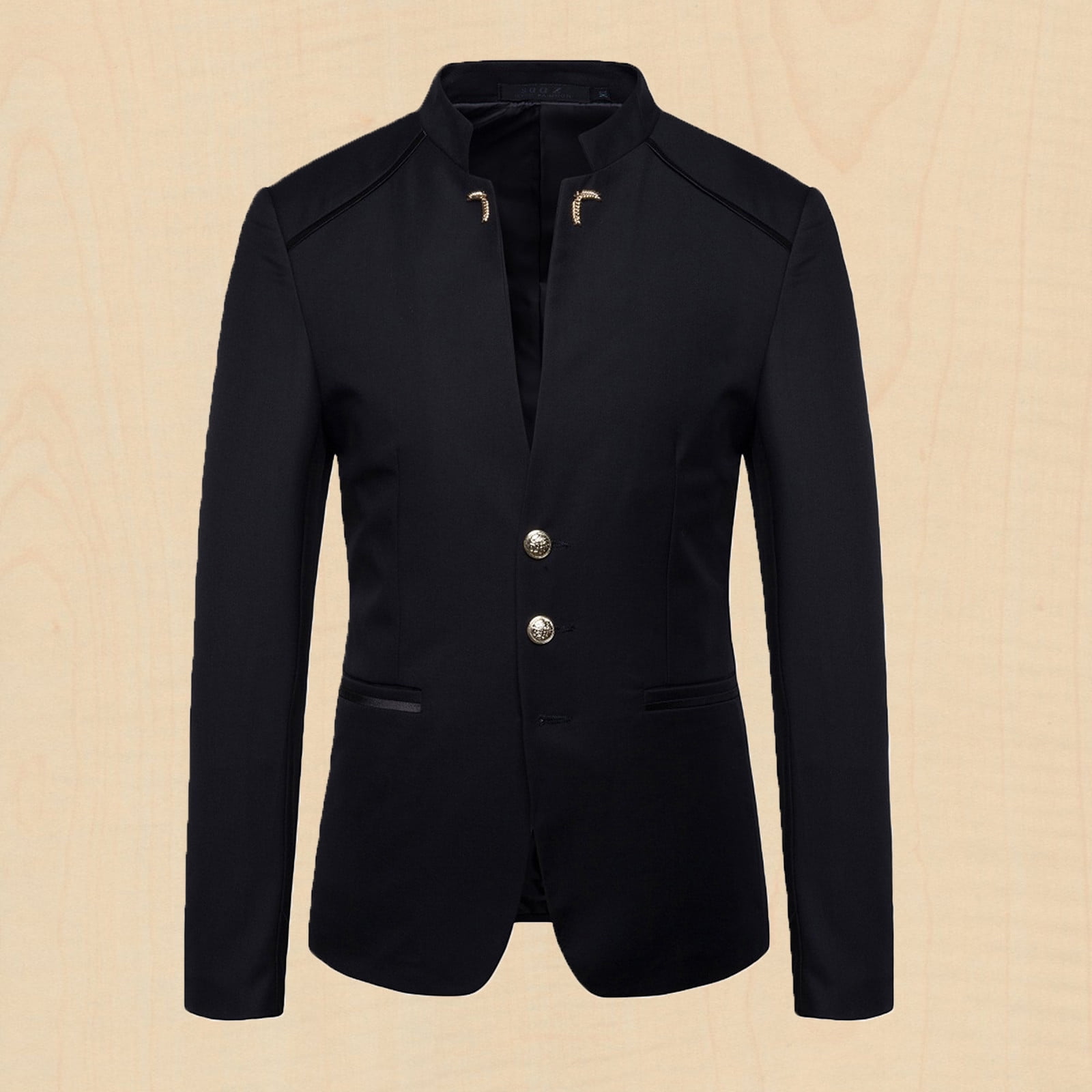 Aimik Mens Fall Coats Fashion Casual Suit Button Decoration Suit ...