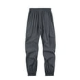 thumbnail image 1 of Aimik Mens Joggers Lightweight Hiking Cargo Pants Quick Dry Youth Boys Athletic Running Slim Fit Pants Zip Pockets Gray S, 1 of 5