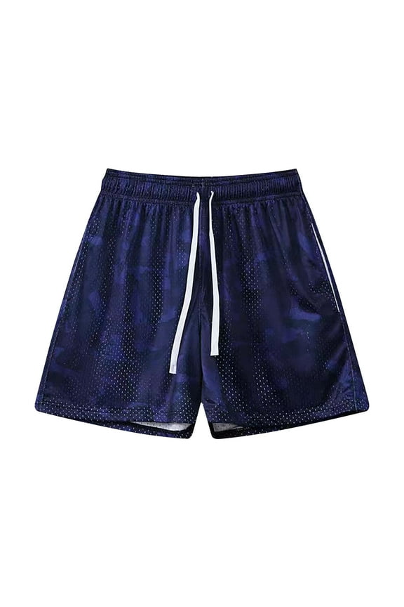 Mens Summer Camouflage Printing Beach Fitness Run Casual Sports Mesh Breathability Shorts Pants