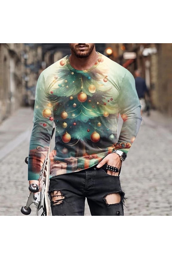Merry Christmas Gnome Shirt for Men Long Sleeve Buffalo Plaid Graphic Christmas Pajamas Holiday Top T-Shirt-Yellow L
