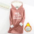 thumbnail image 1 of Aimik Plus Size Hooded Top for Women Fall Winter Thick Fleece-Lined Warm Base Layer Sweatshirt Loose Fit Long Sleeve Hooded Top, 1 of 6