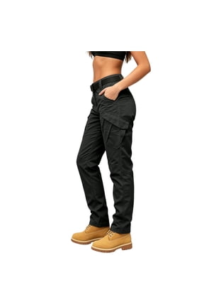 Tactical Cargo Pants for Women High Waist Multi-Pocket Workwear Trousers Casual Outdoor Streetwear Pant