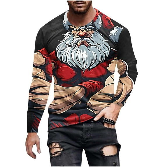 Aimik Ugly Christmas Sweater for Men 2024 Built-In Bulbs Led Light Up Christmas Tree,Funny Christmas Party Sweater - Fitted-White XXL