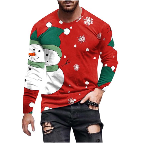 Aimik Ugly Christmas Sweater for Men 2024 Built-In Bulbs Led Light Up Christmas Tree，Funny Christmas Party Sweater - Fitted-White XXXXL