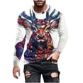 thumbnail image 1 of Aimik Unisex Ugly Sweater Christmas Women Men Holiday Knit Pullover Matching Ugly Christmas Sweater for Men Women-White XXXL, 1 of 4
