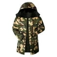 thumbnail image 1 of Aimik Up To 65% Off Clearance Men Winter Casual Camouflage Hooded Zipper Pockets Long Sleeve Cardigan Coat Parkas, Christmas-Army Green XL, 1 of 6