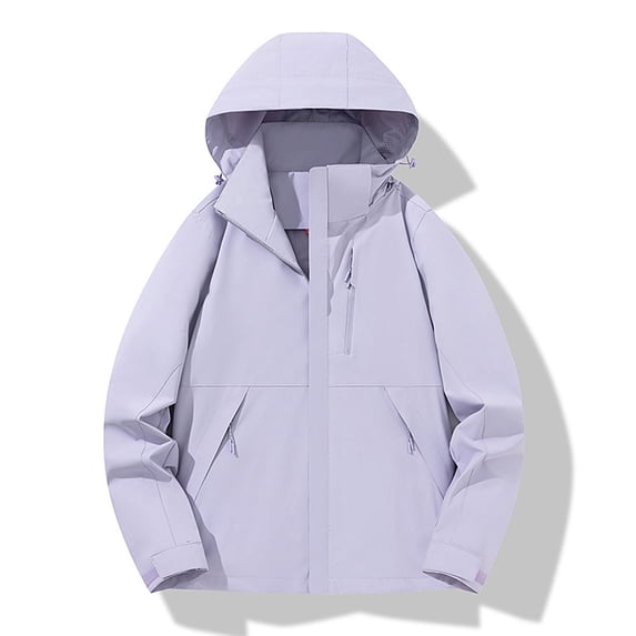 Aimik Women's Casual Drawstring Hooded Pullover Jacket Lightweight Oversized Windbreaker Coat with Diagonal Pockets for Spring