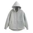 thumbnail image 1 of Aimik Women's Casual Zip Up Hoodie Sweatshirt with Pockets Long Sleeve Solid Color Hooded Jacket for Sport and Gym, 1 of 6