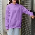 thumbnail image 1 of Aimik Women's Fleece Pullover Hoodie Drawstring Long Sleeve Kangaroo Pocket Loose Casual Sweatshirt Top, 1 of 6