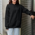 thumbnail image 1 of Aimik Women's Fleece Pullover Hoodie Drawstring Long Sleeve Kangaroo Pocket Loose Casual Sweatshirt Top, 1 of 6