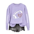 thumbnail image 1 of Aimik Women's Football Graphic Print Sweatshirt Crewneck Long Sleeve Loose Casual Game Day Pullover, 1 of 4