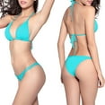 thumbnail image 1 of Aimik Women's Micro Thong Bikini Sets Two Piece Bathing Suits Halter Thin Strap High Cut Triangle Swim Bikini Swimwear, 1 of 6
