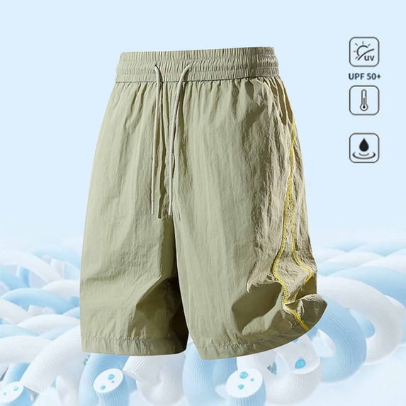 Aimik Women's Plus Size Athletic Shorts Solid Elastic Waist Shorts with Pockets and Drawstring Summer Comfortable Workout Bottoms