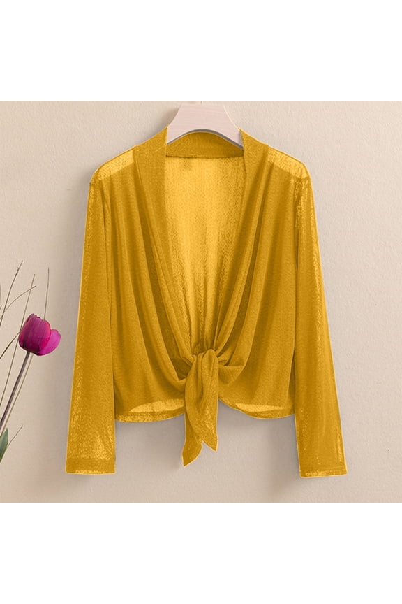 Women's Plus Size Solid Sunscreen Shirt Summer Cardigan Stretch Sheer Jacket Lightweight and Breathable Tops