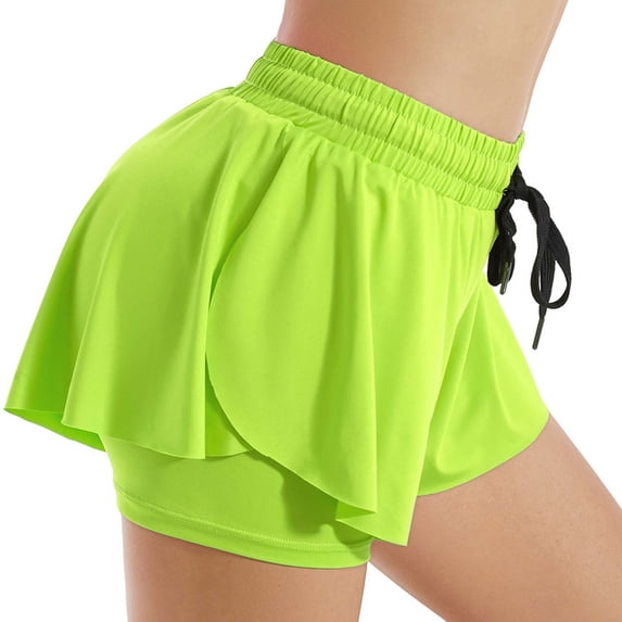 Aimik Women's Quick Dry Athletic Shorts Casual Sports Tennis Yoga Shorts Anti Exposure Breathable Comfortable Workout Bottoms