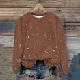 thumbnail image 1 of Aimik Women's Winter Galaxy Sweatshirt Ombre Glitter Star Print Crew Neck Long Sleeve Sweatshirt Loose Casual Pullover Sweatshirt, 1 of 6