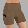 thumbnail image 1 of Aimik Women's solid Yoga Shorts High Waisted Tummy Control Booty Lifting Workout Shorts with Pockets Elastic Waist Summer Gym Bottoms, 1 of 6