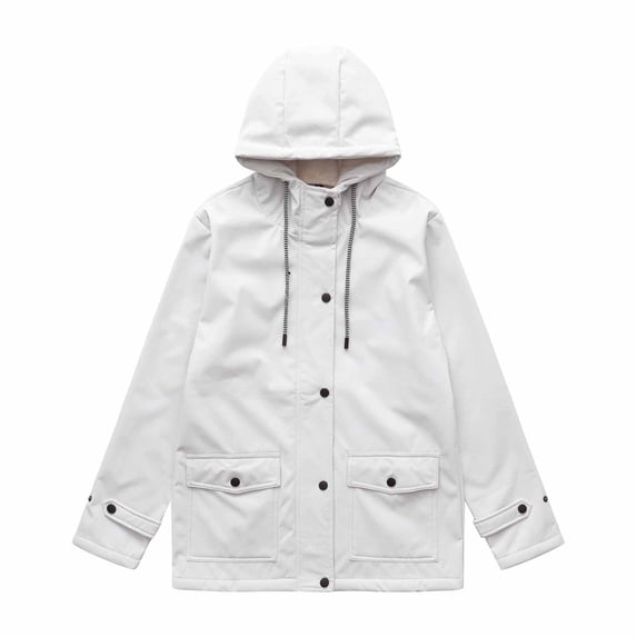 Aimik Womens Fashion Quilted Winter Coat Fluffy Hooded Puffer Jacket Warm Thick Padded Parka Outwear with Pockets for Everyday Wear