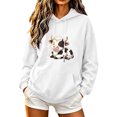 thumbnail image 1 of Aimik Womens Funny Cow Graphic Hoodies Sweatshirts Long Sleeve Pullover Tops with Drawstring Pockets Fall Loose Comfy Hoodied Tops, 1 of 6