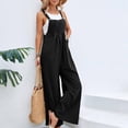 thumbnail image 1 of Aimik Womens Jumpsuits Adjustable Straps Loose Fit Wide Leg Overalls Summer Vacation Boho Jumpsuit for Women, 1 of 6