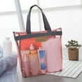 thumbnail image 1 of Aimiya Zip Mesh Beach Swimming Tote Travel Toiletry Storage Bag Bathing Wash Handbag, 1 of 10