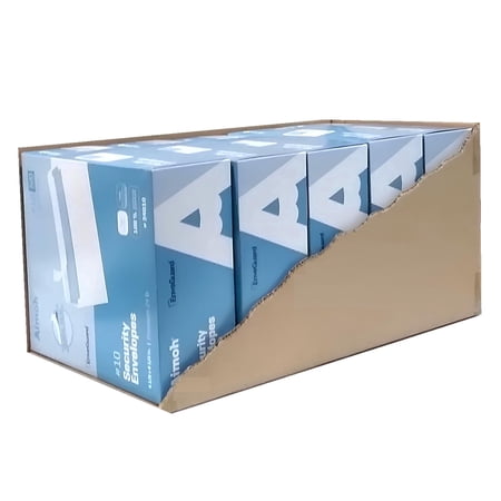Aimoh Self-Seal #10 Security Envelopes, Windowless Mailing Envelopes, White, 4-1/8" x 9-1/2", 2500 Count