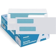 Aimoh Flip and Seal #8 Security Envelopes for Business Checks, Double Window, White, 3 5/8  x 8 11/16 , 2500 Count