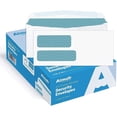 thumbnail image 1 of Aimoh Gummed #9 Security Business Envelopes, Double Window Mailing Envelopes, White, 3-7/8" x 8-7/8", 2500 Count, 1 of 7