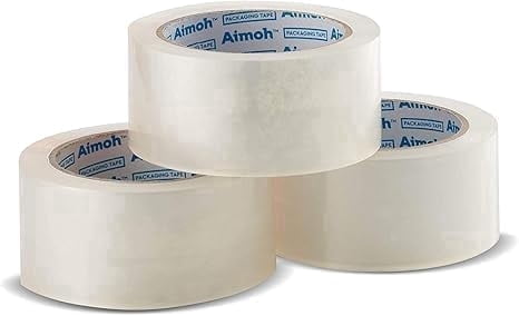 Aimoh Heavy Duty Clear Packing Tape for Shipping and Moving, 60 Yard with 3” Core, 36 Rolls