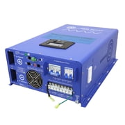 AIMS Power 10000W Split Phase Pure Sine Inverter Charger 48VDC to 120/240VAC with Transfer Switch for Whole Home, Off-Grid, and Backup