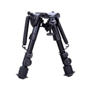 Aimtech Adjustable Heavy Duty Stud Mount Bipod, Black, 6-9in