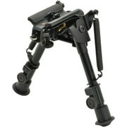 Aimtech Adjustable Heavy Duty Stud Mount Bipod, Lever Locking Pivot, Black, 6-9in