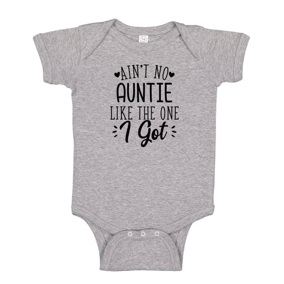 Ain't No Auntie Like The One I Got Baby Bodysuit One Piece NB Athletic Heather