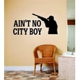 thumbnail image 1 of Ain't No City Boy Letters With Deer Buck Image Animal Hunting Hunter Man Gun Boys Sticker Vinyl Wall Decal 6 X 12 Inches, 1 of 1