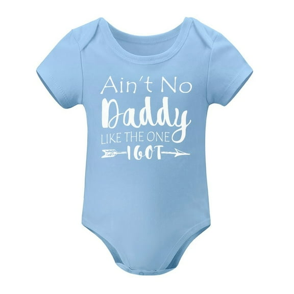 Ain't No Daddy Like The One I Got Baby Bodysuit Funny Infant Outfit Boy Girl Unisex Comfy Wear Sky Blue-style 12months