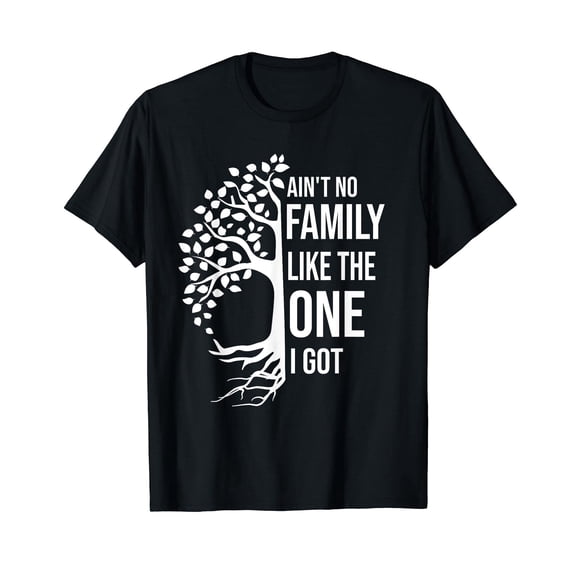 Ain't No Family Like The One I Got Funny Family Reunion 2023 T-Shirt Black Tee