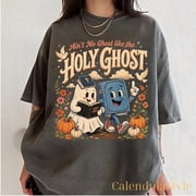 Aint No Ghost Like The Holy Ghost Shirt, Funny Christian Halloween Tee, Religious Shirts, Church Fall Gift, Bible Ghost Tee, Halloween Tee