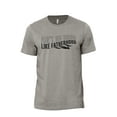 thumbnail image 1 of Ain't No Hood Like Fatherhood Men's Modern Fit Fun Casual T-Shirt Printed Graphic Tee Military Grey Small, 1 of 3
